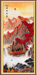 竖幅山水画