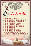 艾灸十大功效宣传海报CDR