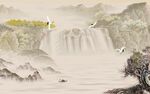国画新款背景山水 TIF分层
