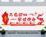 不忘初心文化墙