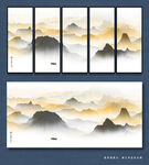 抽象山水画