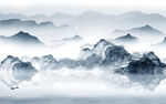 意境 新款山水背景 tif分层