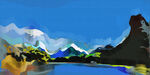 山水油画