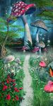 唯美梦幻树林走道玄关