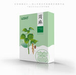 苘麻中草药材药粉包装盒设计
