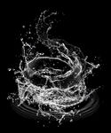 动感水纹水花元素水滴水珠分层p
