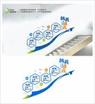 楼梯企业文化墙