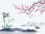 抽象花鸟山水