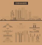 无锡地标建筑剪影