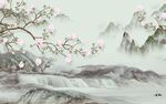 中式 高清山水新画 TIF分层