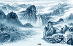 中国风意境新画山水 TIF分层