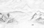 石纹高档客厅山水 tif分层
