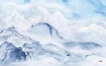 石纹客厅高端山水 TIF分层