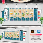  节约粮食珍惜粮食食堂文化墙