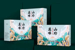 食用菌插画包装礼盒展开图