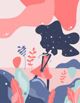 女生时尚背景