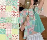 格子花