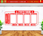 党员学习园地文化墙