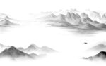 最新 灰色风景山水 TIF分层