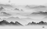 现代 灰色风景山水 TIF分层