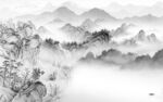高雅灰色客厅山水 tif分层