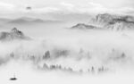 最新灰色客厅山水 tif分层