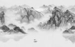 新款 客厅风景山水 tif分层