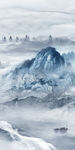 高档 山水意境玄关 tif分层