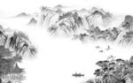 中式 风景高档山水 tif分层