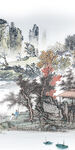 高档 玄关大气山水 TIf分层