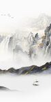 高清 简约玄关山水 TIF分层