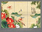 荷花国画