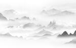 别墅客厅灰山水画 TIF分层