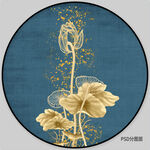 荷花装饰画