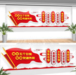 党建引领文化墙