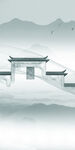 徽派风景新玄关画 TIF分层