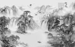 中国风大气现代山水 tif分层