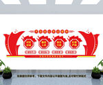 公安警队党建文化墙