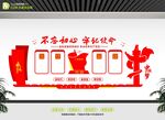  不忘初心党建文化墙