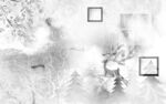 电视灰色无框画 TIF分层 