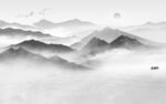 中国风简约高端山水 tif分层