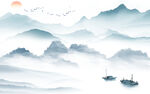 水墨o客厅大气山水 TIf分层