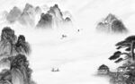 意境灰色客厅背景 Tif分层