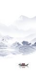 中国风现代山水框画 Tif分层