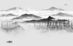 电视爆款现代山水 tif分层