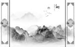 最新 极简灰色墙画 tif分层