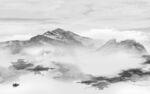 高端 灰色背景山水 tif分层