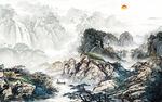 国画新意境山水画 TIf分层