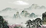 国画最新中式山水 TIf分层