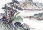 现代山水画 风景画